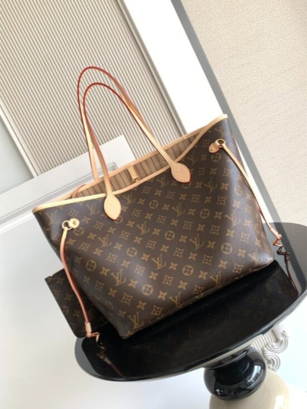 Pre-Owned Louis Vuitton Neverfull MM Monogram with Full Set